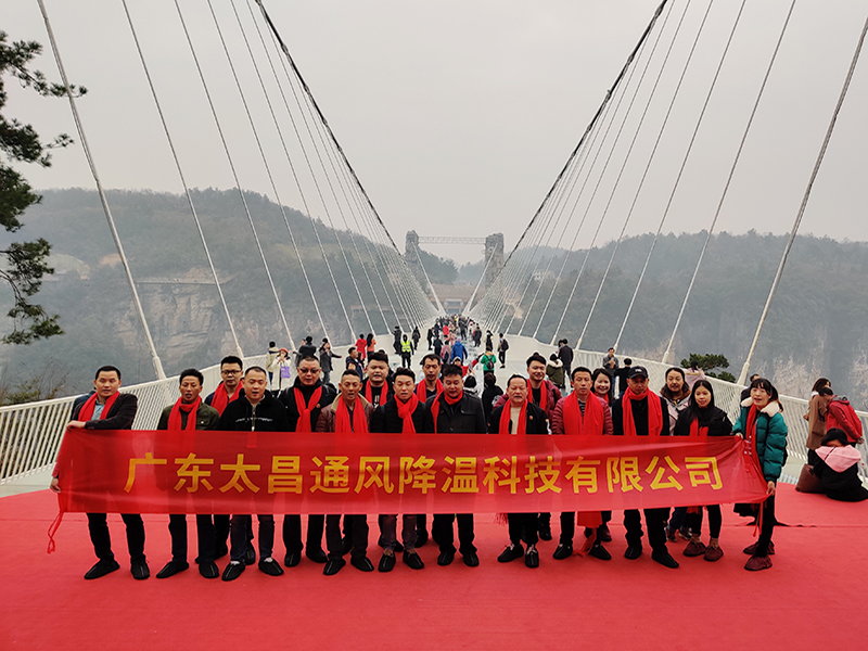 潤東方環(huán)保空調團隊大峽谷玻璃橋合影