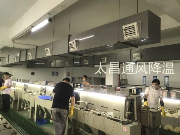 環(huán)?？照{(diào)有效解決電鍍車間高溫悶熱環(huán)境